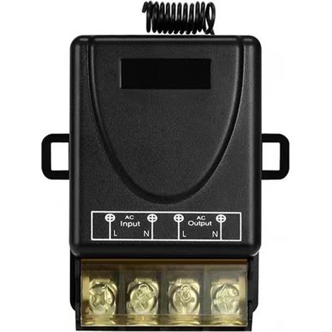 Fernbedienung 433 MHz Drahtlos-Schalter für Pumpe – Fernsteuerung Einkanal, breites Spannungsspektrum 85–260 V, Ein-/Aus-Schalter für elektrische Stromversorgung-lsw