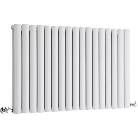 Hudson Reed – Radiateur horizontal en acier 63,5 x 100 cm – Puissance 1584W – Chauffe rapide – Certifié CE EN442 – Finition blanche RAL 9016