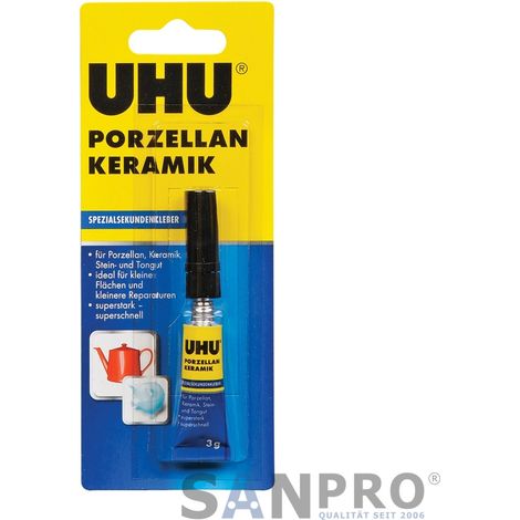 Uhu Spezialkleber transparent 3g mit starker Haftung (1/2)