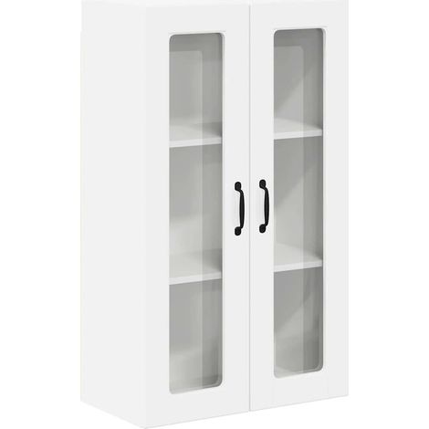 Meuble mural de cuisine，Armoire de cuisine Blanc brillant 60 x 31 x 100 cm CFW61045 (1/5)