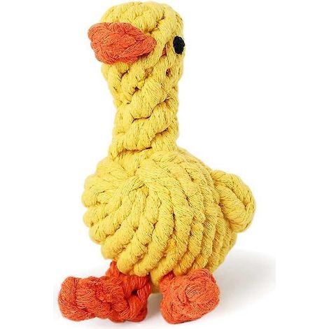 Jouets à mâcher pour chiots, jouet interactif pour chien, jouets à mâcher pour animaux de compagnie, pour chiens de petite et moyenne taille (canard) (1/5)