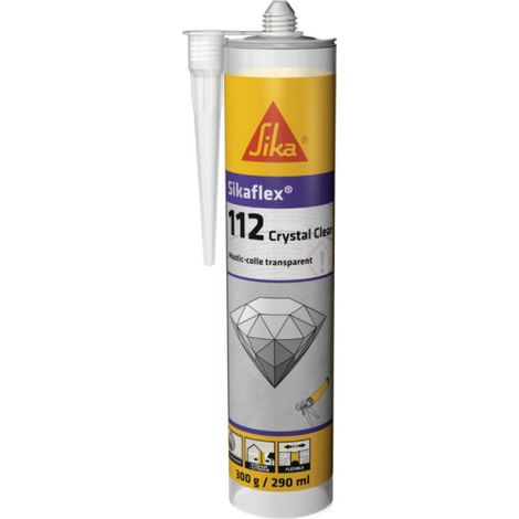 SIKA Sikaflex-112 Adesivo in mastice cristallino - Trasparente - 617930