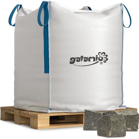 Galamio Basaltpflaster 4/6 gebrochen 1000kg BigBag (1/4)