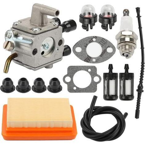 Lntyq Kit de filtre à air carburateur pour FS120 FS200 FS250 FS300 FS350 FR350 FR450 FR480 remplace 4134 120 0653 4134 120 0603