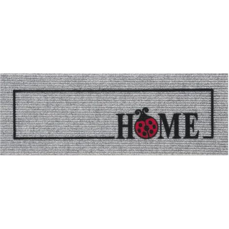Zerbino Antiscivolo Salva Gradino 25x69 Assorbente Tappeto Ingresso Morbido 100% Made In Italy Home - Grigio
