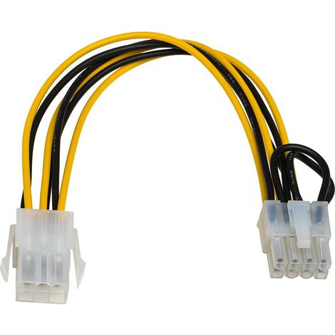 Cavo adattatore PCI Express Akyga AK-CA-07 a 6 pin (F) / 8 pin (M) da 0,2 m (1/4)
