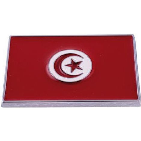 Sticker 3D - Drapeau Tunisie - 70x50mm