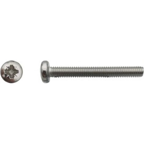 Vis à métaux tête cylindrique bombée large Pozidriv® Inox A4 - 4 x 10 mm - BIVI (1/2)
