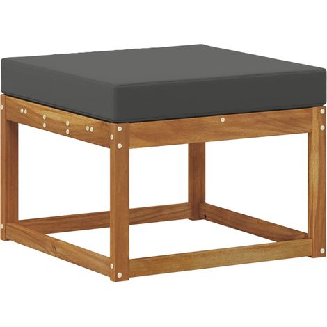 Outdoor Footstool Solid Acacia Wood Natural vidaXL