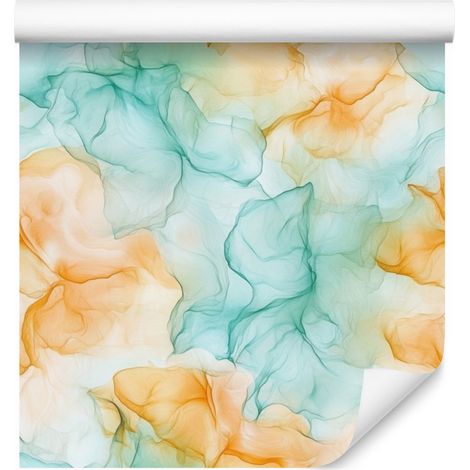 Tapete in Creme und Mintgrün für Wohn- und Schlafzimmer, 50 x 1000 cm (1/5)
