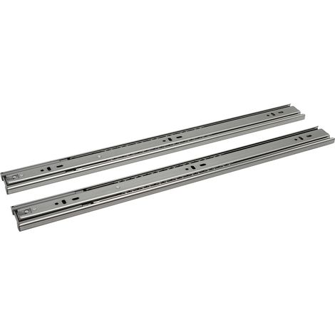 Randaco Guías para cajones Guías de cierre suave para trabajos pesados Guías de extensión completa 45 mm 300 mm 2 piezas