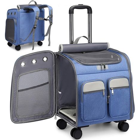 sac pliable sport voyage our chat grand espace avec roulettes pivotantes silencieuses, voyage pliabl (1/4)