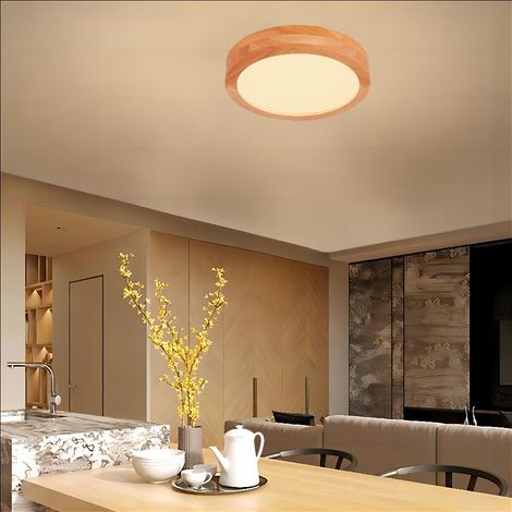 LED Ceiling Light Modern Industrial Ceiling Lamp Warm Light 3000K 30x30x4.5cm Lamp for Bathroom Hallway Staircase