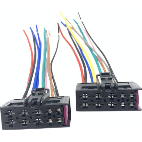 Wiring harness connector for the electric seat heating function compatible with Volkswagen Passat, Tiguan, Golf and Audi. (1/5)