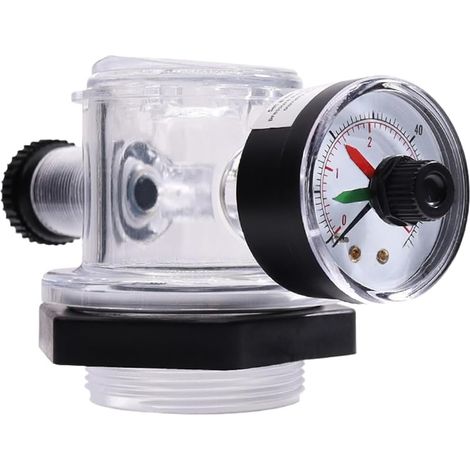Valve de décharge d'air manuelle pour Pentair II TR100C TR140C Filtre à sable en plastique pour piscine Spa Pièce de rechange noire Compatible avec système de filtre à libération de pression (1/5)