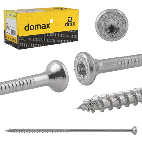 Lot de 100 - Vis à bois Torx - Vis de construction - Tête fraisée auto-perforante pour panneaux et terrasse Jaune 5,0 x 120 mm (1/5)