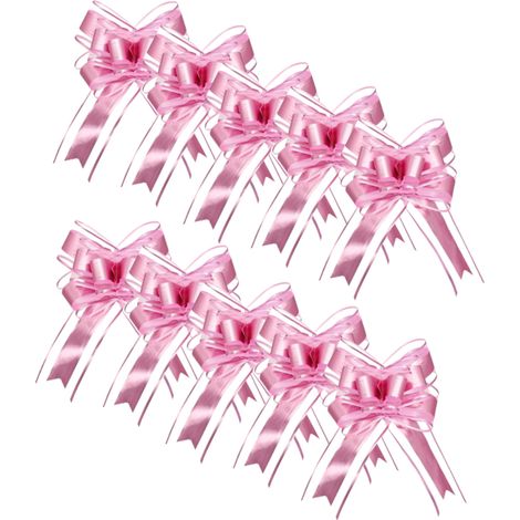 Guirlande De Décoration - Pour Mariage Maison Voiture - Plastique Rouge Or Rose - 10 Pièces (1/5)