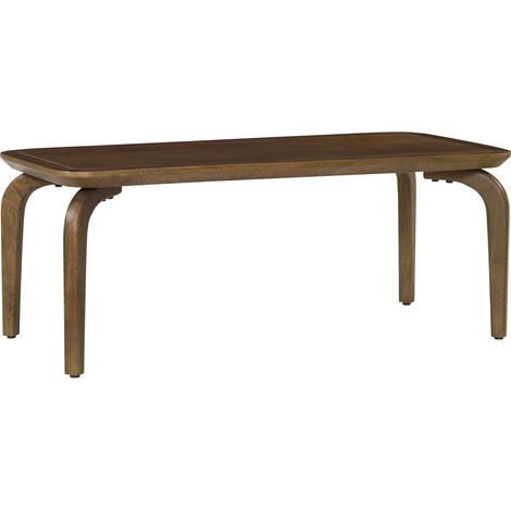 Massiver Mangobaum-Couchtisch in dunkler Farbe 100cm JARI (1/5)