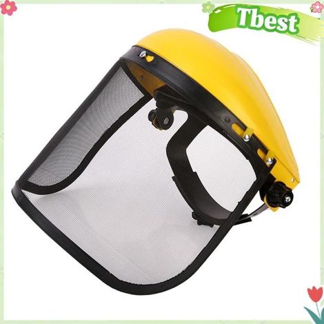 Tbest écran facial en Casque de tronçonneuse, Absorption de la sueur, résistant aux chocs, faciale en réglable outillage bouchon (1/5)