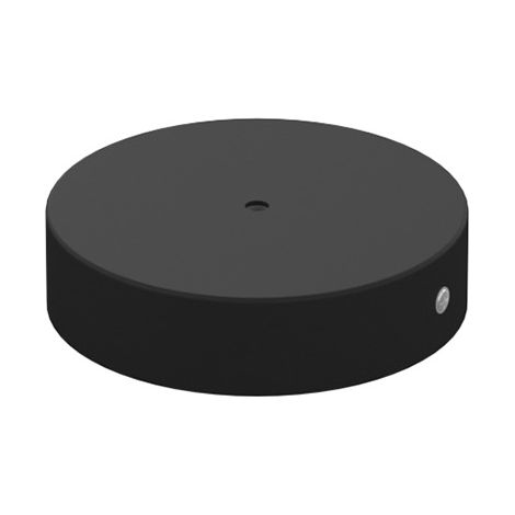 Rosone Serracavo Interno Metallo Nero 1 Foro D8Cm