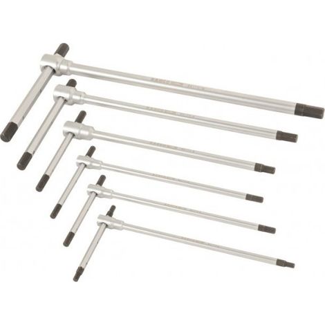 BAHCO - Jeu de barres poignée en T 6 pans métriques - 6 pcs
