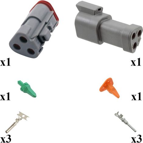 Kit Connecteur DT series Mâle female 3 Voies E003