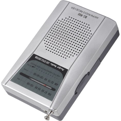 Mini radio AM/FM à fonctionnement manuel, réglage facile, fonction mémoire, récepteur radio numérique (BCR60 (2 piles AA)) (1/5)