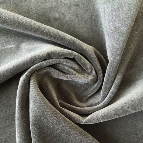 Tissu velours non feu M1 Gris 140 cm