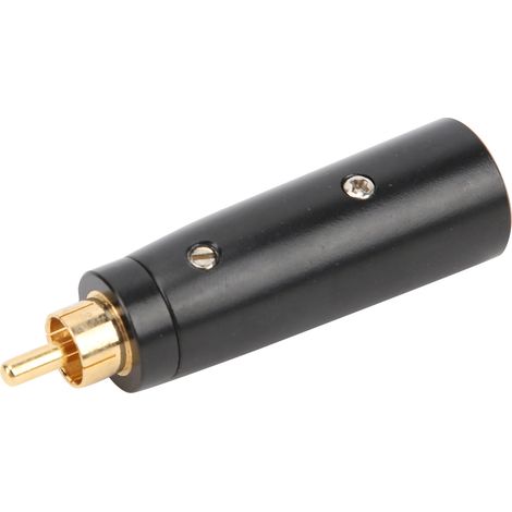 Adaptateur Audio RCA Mâle Connecteur Câble Guitare Micro Zinc Alliage Convertisseur LZ1172G (1/5)