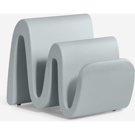 Portariviste di design in polietilene per salotto Wave - Azzurro (1/4)