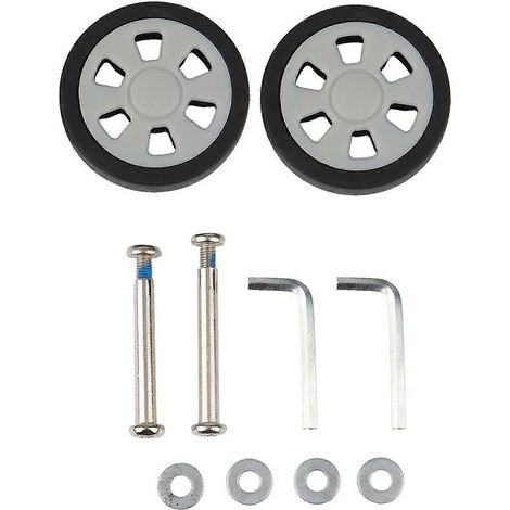 Accessoires pour bagages : roues, poulies de valise d'avion, roulettes silencieuses, pièces de rechange résistantes à l'usure, 55 x 12 mm (1/4)