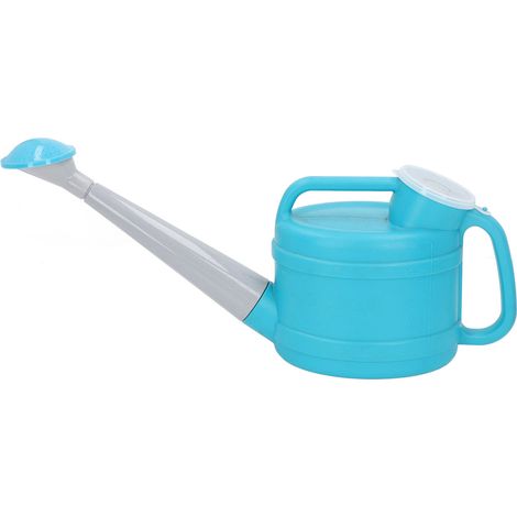 Arrosoir en plastique PE, grande capacité, large ouverture, pour le jardinage, 2,5 L, bleu (1/5)
