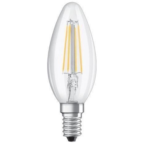 Osram 203297 Retrofit Classic Bombilla LED E14 4 W plástico blanco (1/5)