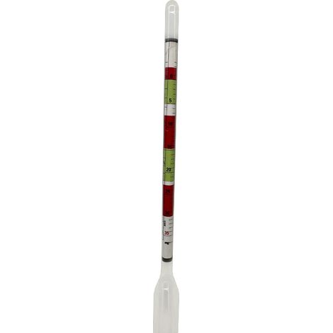 Hydrometer, Zucker-Brix-Meter, Dichtemessgerät (misst Dichte, Zucker-Brix-Tester, erwarteten Alkoholgehalt) für Bier, Wein und Fruchtwein zum Heimbrauen