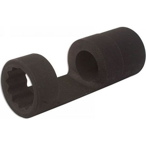 Vaso para inyectores 21 mm con ventana 1/2". Compatible con motores Ford Duratorq. Herramienta profesional para mantenimiento de inyectores.