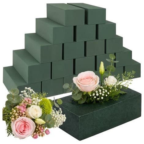 BelleRise - Blocs de mousse pour compositions florales - Lot de 20 (1/5)