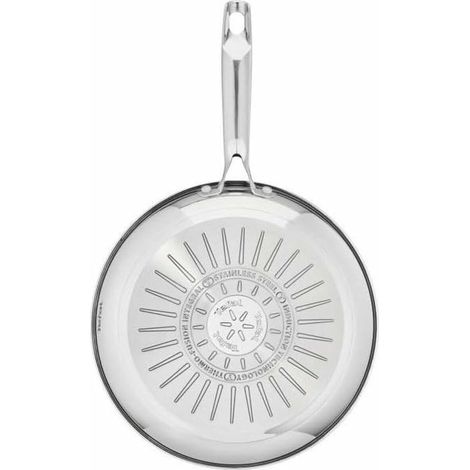 Tefal G732S255 Set aus Edelstahlpfannen 24 und 28 cm