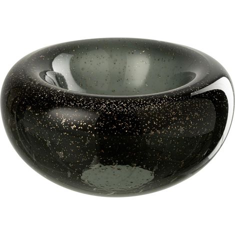 Coupelle Déco en Verre "Carol" 26cm Noir (1/3)