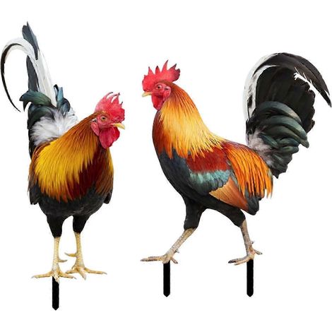 Piquets décoratifs en forme d'animaux, statues d'animaux à planter dans le jardin.-Style A and Style B