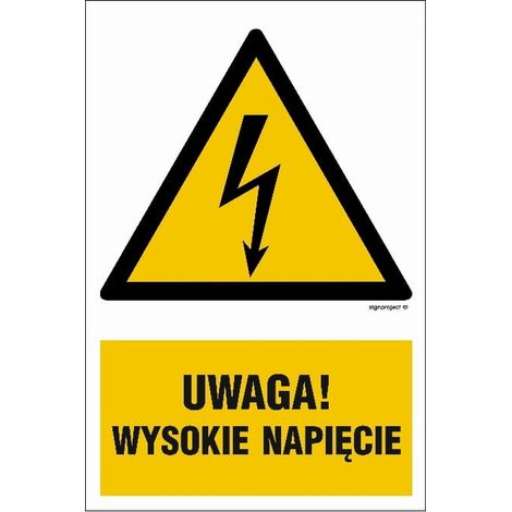 HA016 Warnung Hochspannung HA016 Warnung Hochspannung 150x225