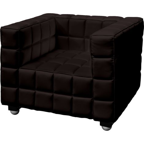 CKADRAT 1P BROWN ECO - Poltrona tema quadratico (1/3)