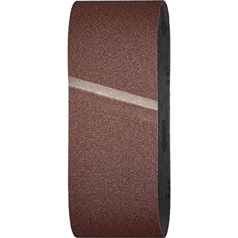 Nastri Tela Abrasivi per Levigatrice a Nastro 65 x 410 Grana 60 80 120 Wolfcraft - Grana: 60 (1/4)