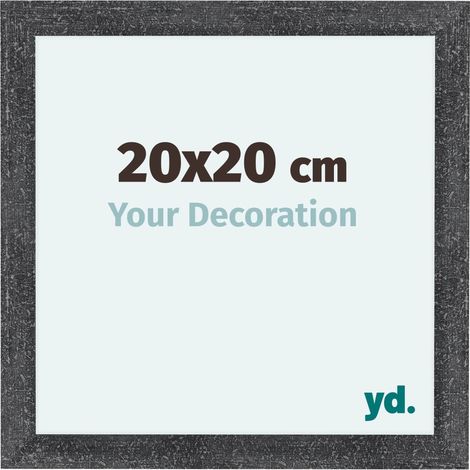 yd. - Cadre photo 20x20 - Gris Patine - MDF - Como (1/5)