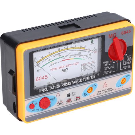 Isolationswiderstandsmessgerät TY6045, hochpräzises tragbares Megohmmeter, Messbereich 1000 V, 5 MΩ bis 2000 MΩ, zuverlässige elektrische Diagnose (1/5)