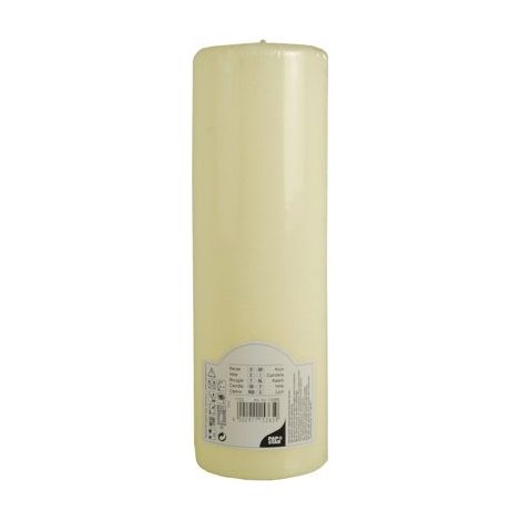 PAPSTAR 15365 BOUGIE PILIER IVOIRE - Ø 80 MM X 250 MM