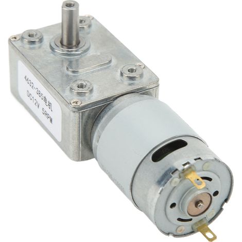 Moteur à engrenages à vis sans fin CC 5 tr/min, autobloquant, haute précision, 12 V CC (1/5)
