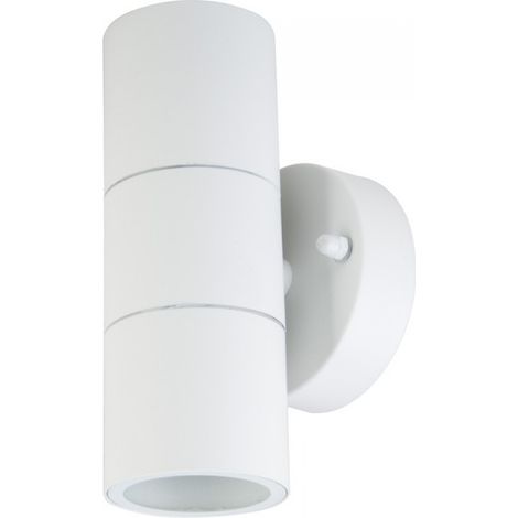 Support mural double pour spot LED V-TAC 2 x GU10, arrondi, blanc mat, IP44 (1/5)
