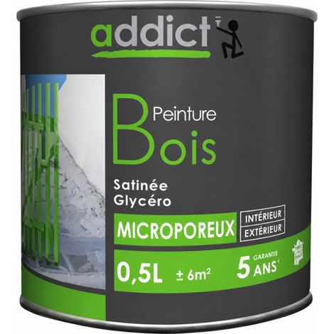Vernice per legno 0,5 litri Grigio Minerale - Addict