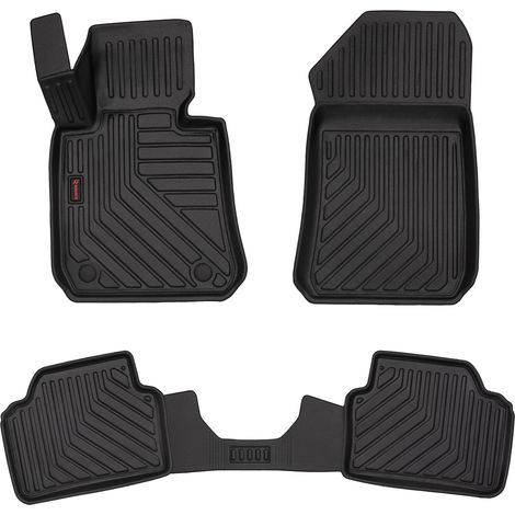 Tappetini auto in gomma 3D per: BMW Serie 3 E91 (station wagon, touring, 2004-2011) - bordo da 5 cm