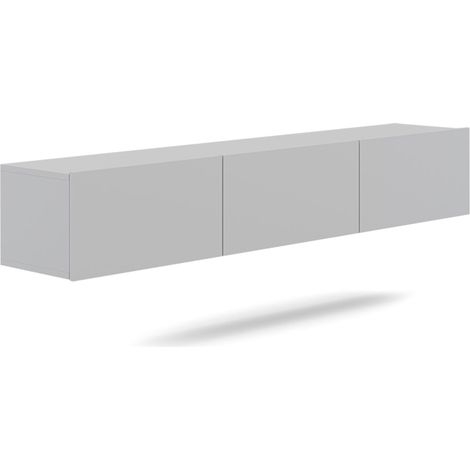 Mueble TV de pared 3 puertas 180 cm Idao Blanco (1/5)